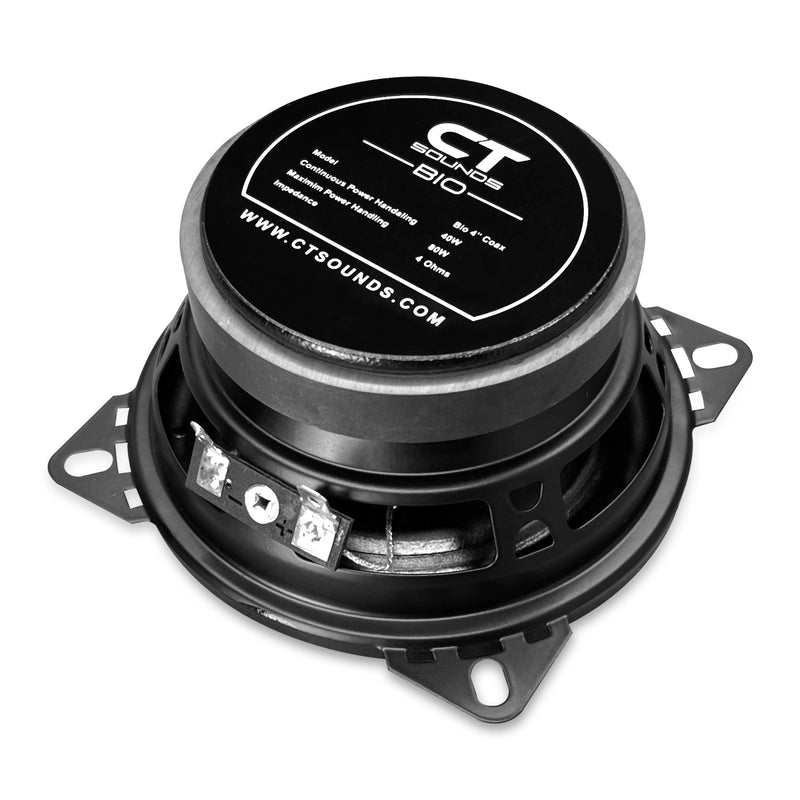 BIO-4-COX // 80 Watts RMS 4" Coaxial Car Speakers, Pair CT Sounds