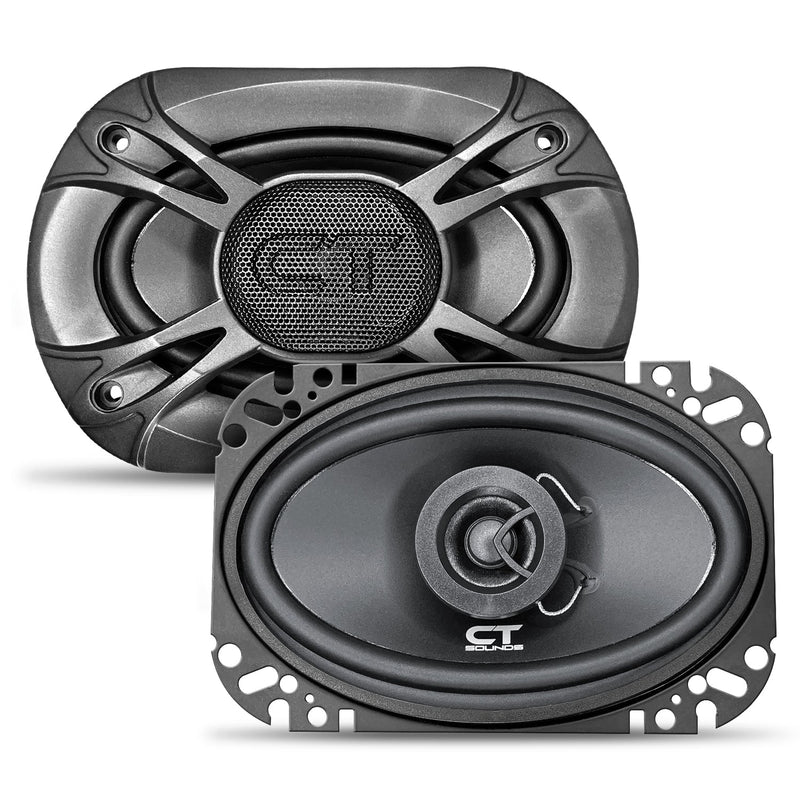 BIO-4X6-COX // 80 Watts RMS 4x6" Coaxial Car Speakers, Pair CT Sounds