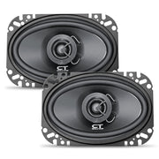 BIO-4X6-COX // 80 Watts RMS 4x6" Coaxial Car Speakers, Pair CT Sounds