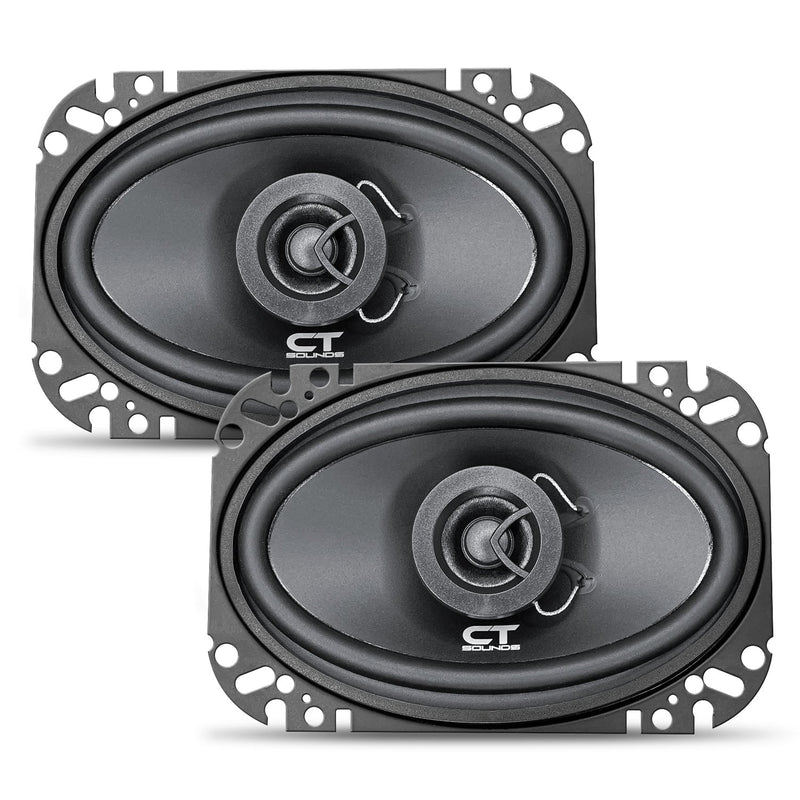 BIO-4X6-COX // 80 Watts RMS 4x6" Coaxial Car Speakers, Pair CT Sounds