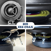BIO-4X6-COX // 80 Watts RMS 4x6" Coaxial Car Speakers, Pair CT Sounds