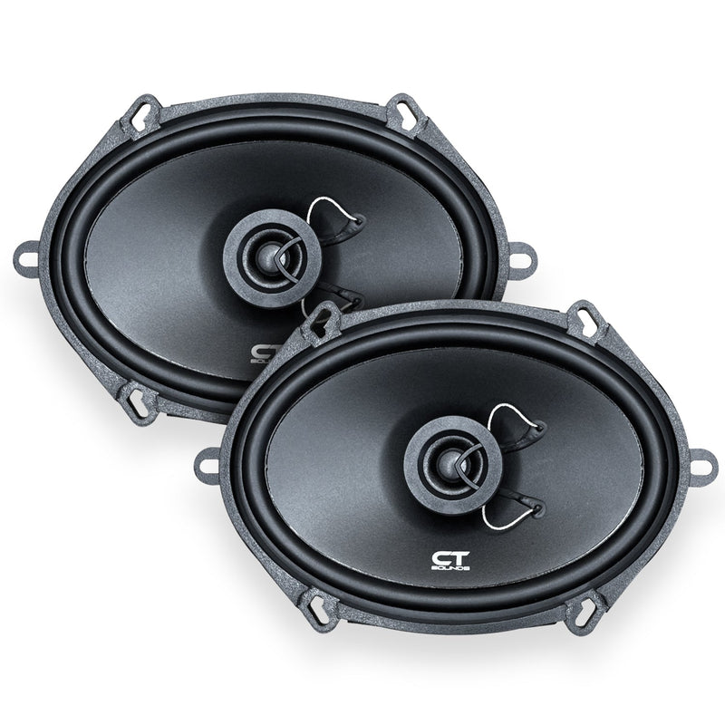BIO-5X7-COX // 80 Watts RMS 5x7" Coaxial Car Speakers, Pair CT Sounds