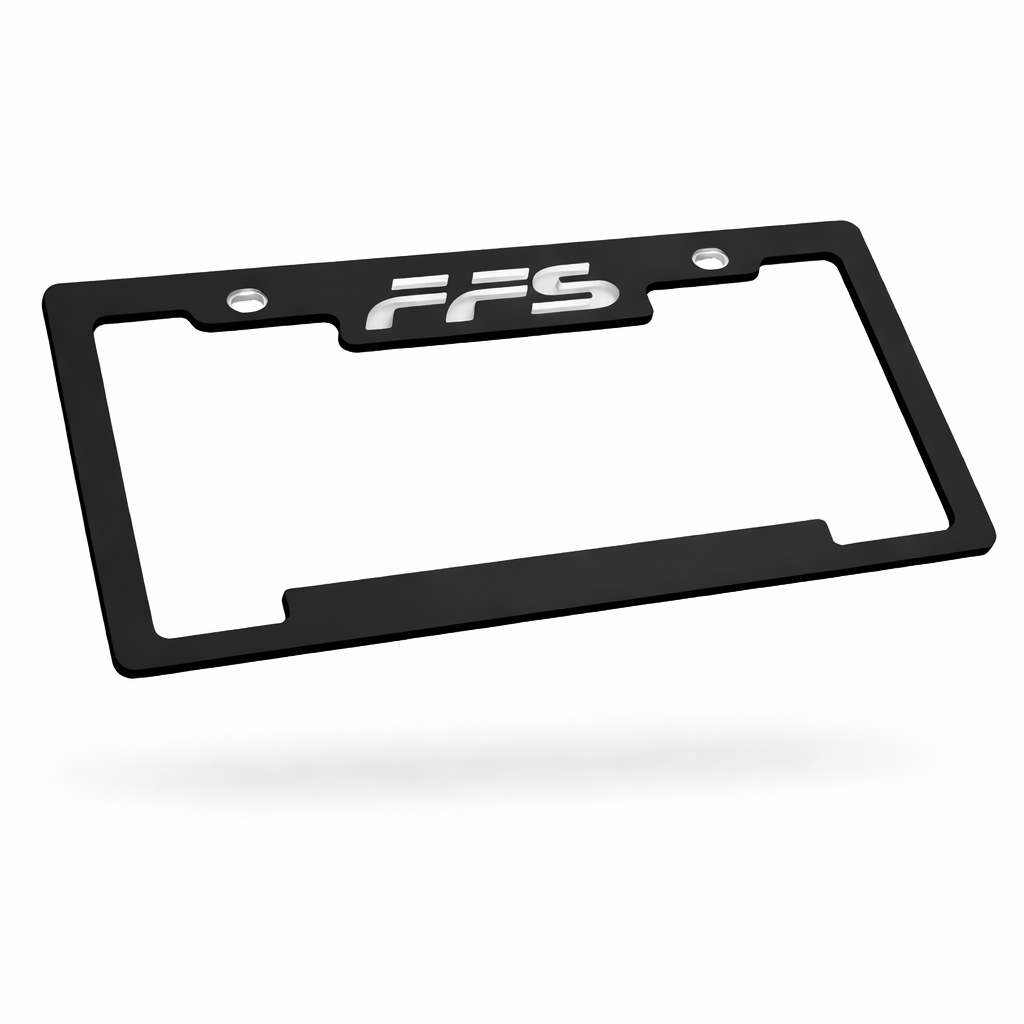 License Plate Cover Far From Stock