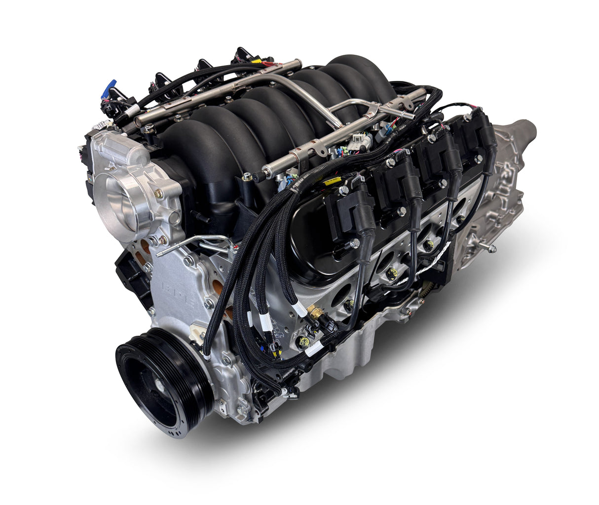 GM LS Compatible 376 c.i. Engine and 4L65/70E Automatic Transmission - 530 Horsepower - Standard Edition Builder Series - Holley Terminator X EFI System