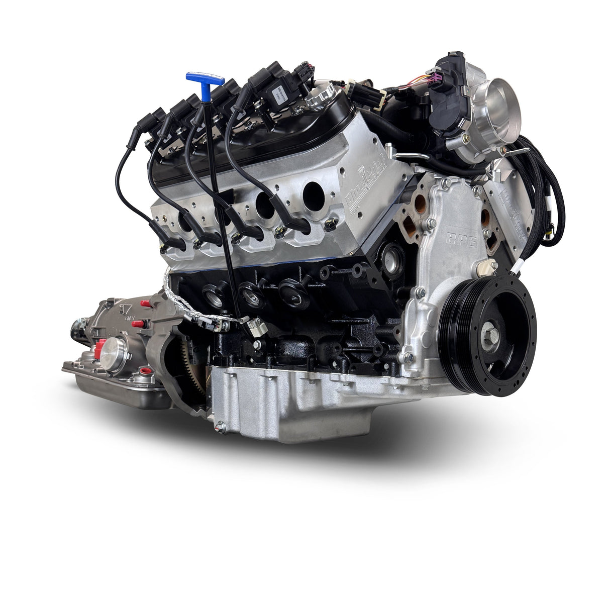 GM LS Compatible 376 c.i. Engine and 4L65/70E Automatic Transmission - 530 Horsepower - Standard Edition Builder Series - Holley Terminator X EFI System