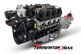 GM LS Compatible 376 c.i. Engine and T56 Manual Transmission - 530 Horsepower - Standard Edition Builder Series - Black Pulley Kit - Holley Terminator X EFI System