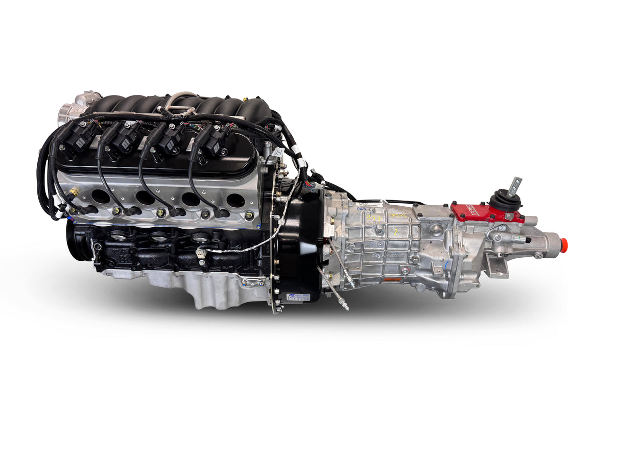 GM LS Compatible 376 c.i. Engine and T56 Manual Transmission - 530 Horsepower - Standard Edition Builder Series - Holley Terminator X EFI System