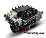 GM LS Compatible 376 c.i. Engine and 4L65/70E Automatic Transmission - 530 Horsepower - Standard Edition Builder Series - Natural Pulley Kit - Holley Terminator X EFI System