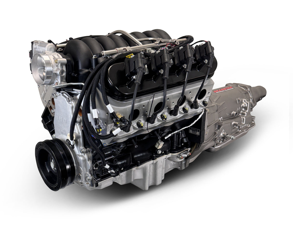 GM LS Compatible 427 c.i. Engine and 4L65/70E Automatic Transmission - 605 Horsepower - Standard Edition Builder Series - Holley Terminator X EFI System