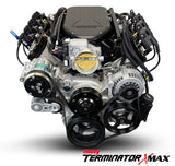 GM LS Compatible 427 c.i. Engine and T56 Manual Transmission - 585 Horsepower - Standard Edition Builder Series - Natural Pulley Kit - Holley Terminator X EFI System