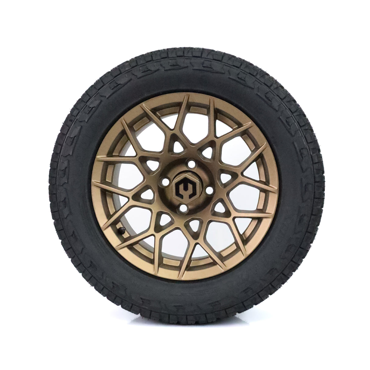 MODZ Blitz 14x7 Matte Bronze & X Comp A/T Tire Package