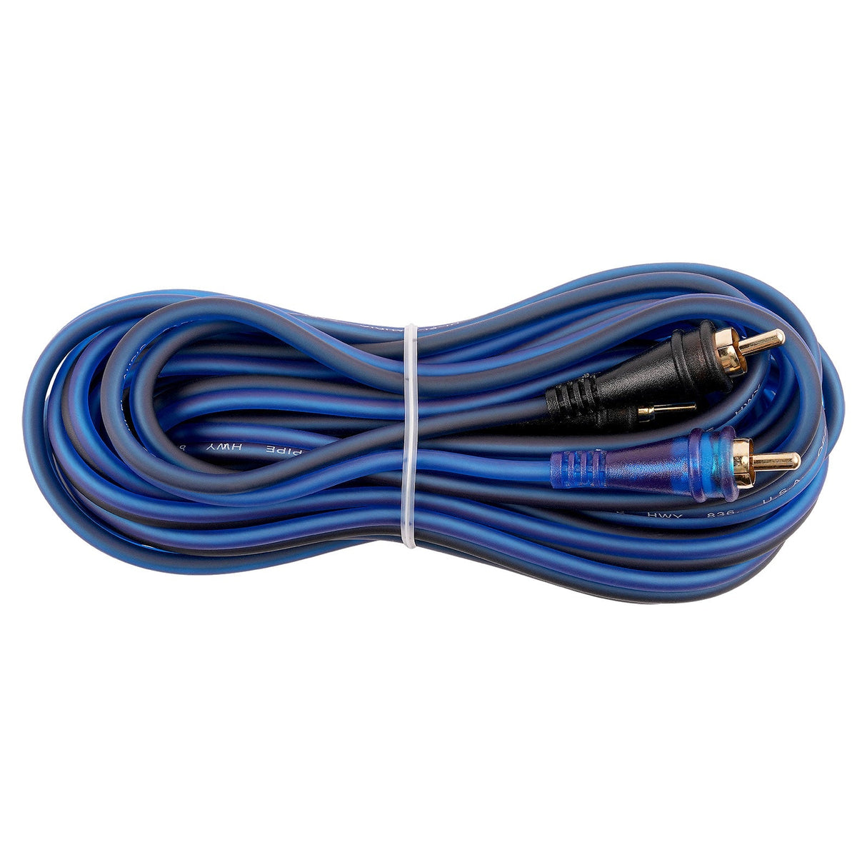 15FT Frosted RCA Audio Cable (BMV-BLS-15), 10-Pack (10 Individual Cables) Audiopipe