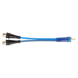 Oxygen Free Shielded “Y" RCA Audio Cable (BMV-BLS-YM-2F), 10-Pack (10 Individual Cables) Audiopipe