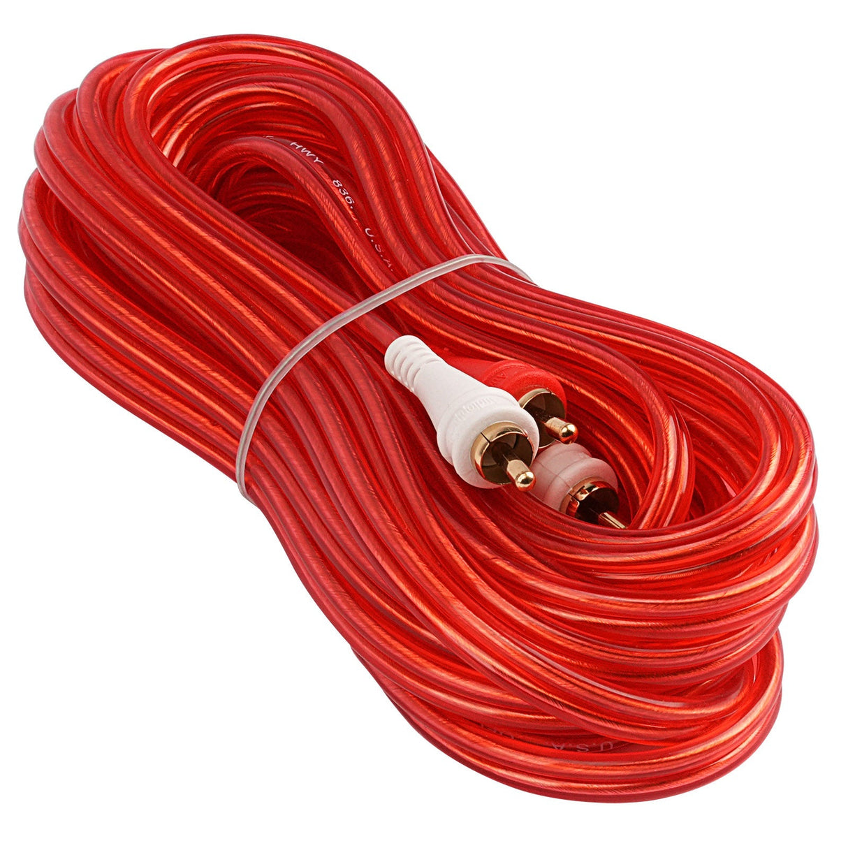 20FT Oxygen Free RCA Audio Cable (BMV-G-20), 10-Pack (10 Individual Cables) Audiopipe