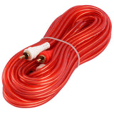 20FT Oxygen Free RCA Audio Cable (BMV-G-20), 10-Pack (10 Individual Cables) Audiopipe