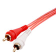 1.5FT Oxygen Free RCA Audio Cable With Right Angle (BMV-GRA-1.5), 10-Pack (10 Individual Cables) Audiopipe