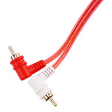 3FT Oxygen Free RCA Audio Cable With Right Angle (BMV-GRA-3), 10-Pack (10 Individual Cables) Audiopipe