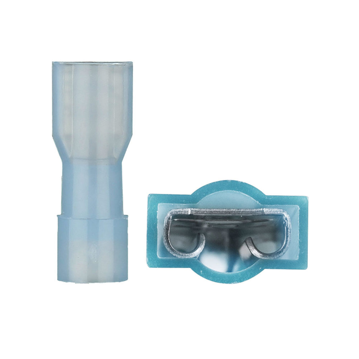 Install Bay BNFD250F Blue Nylon Female Quick Disconnect 16-14 Gauge .250 Metra