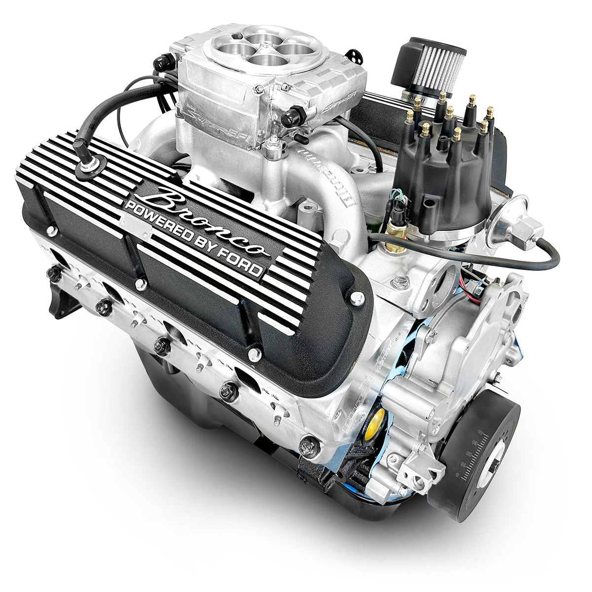 Ford Small Block Compatible 302 c.i. Engine - 365 Horsepower - Base Dressed Bronco Edition - Fuel Injected
