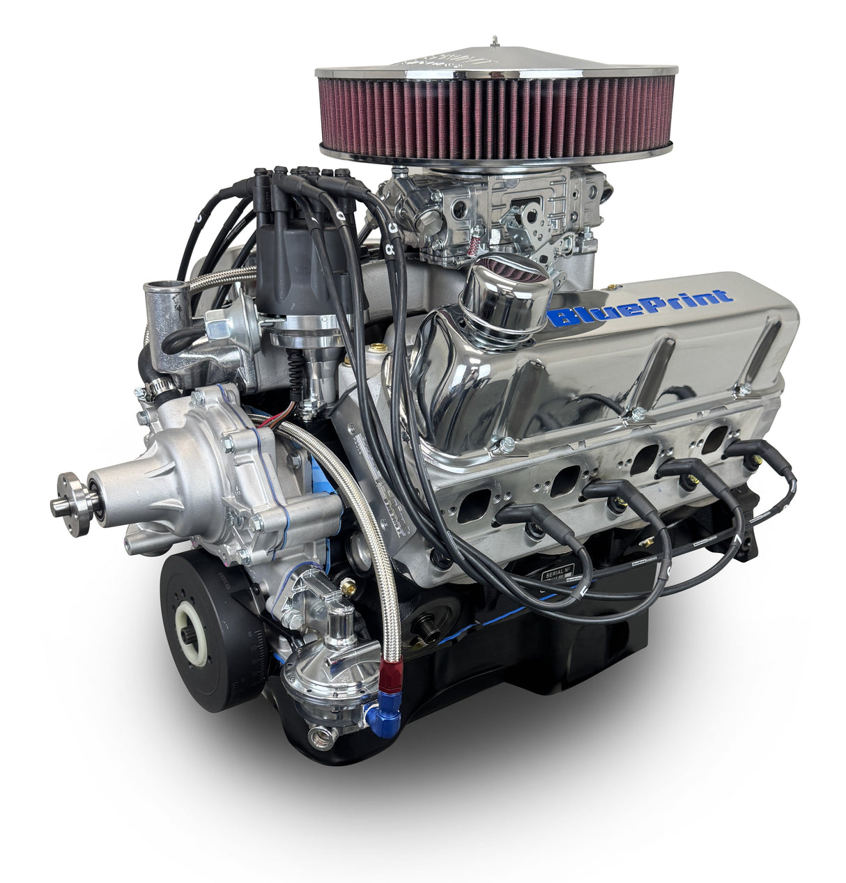 Ford Small Block Compatible 347 c.i. Engine - 415 Horsepower - Deluxe Dressed - Rear Sump - Carbureted