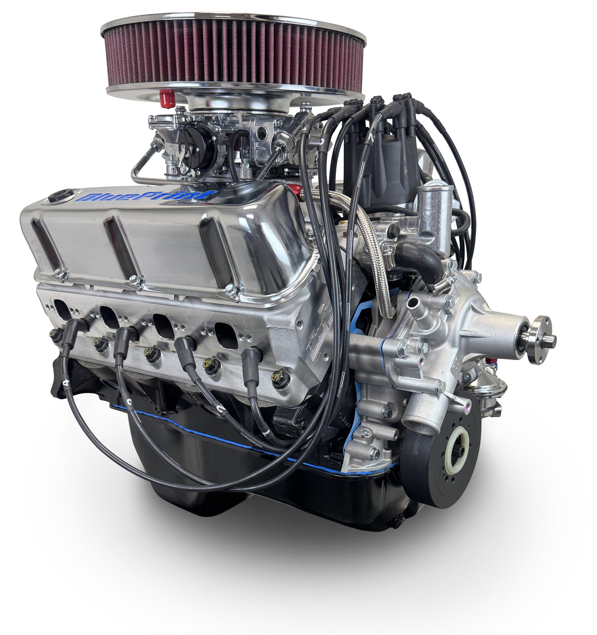 Ford Small Block Compatible 347 c.i. Engine - 415 Horsepower - Deluxe Dressed - Rear Sump - Carbureted