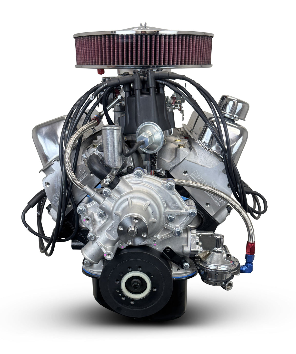 Ford Small Block Compatible 347 c.i. Engine - 415 Horsepower - Deluxe Dressed - Rear Sump - Carbureted