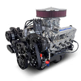 Ford Small Block Compatible 347 c.i. Engine - 415 Horsepower - Deluxe Dressed - Black Pulley Kit - Rear Sump - Carbureted