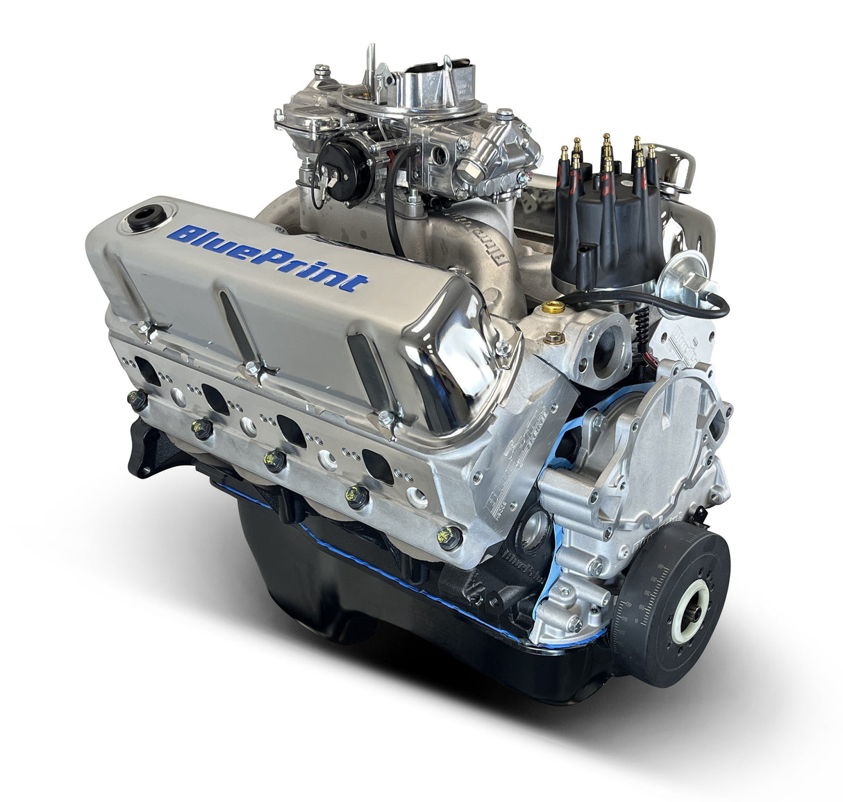 Ford Small Block Compatible 347 c.i. Engine - 415 Horsepower - Base Dressed - Rear Sump - Carbureted
