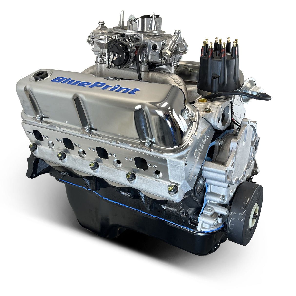 Ford Small Block Compatible 347 c.i. Engine - 415 Horsepower - Base Dressed - Rear Sump - Carbureted