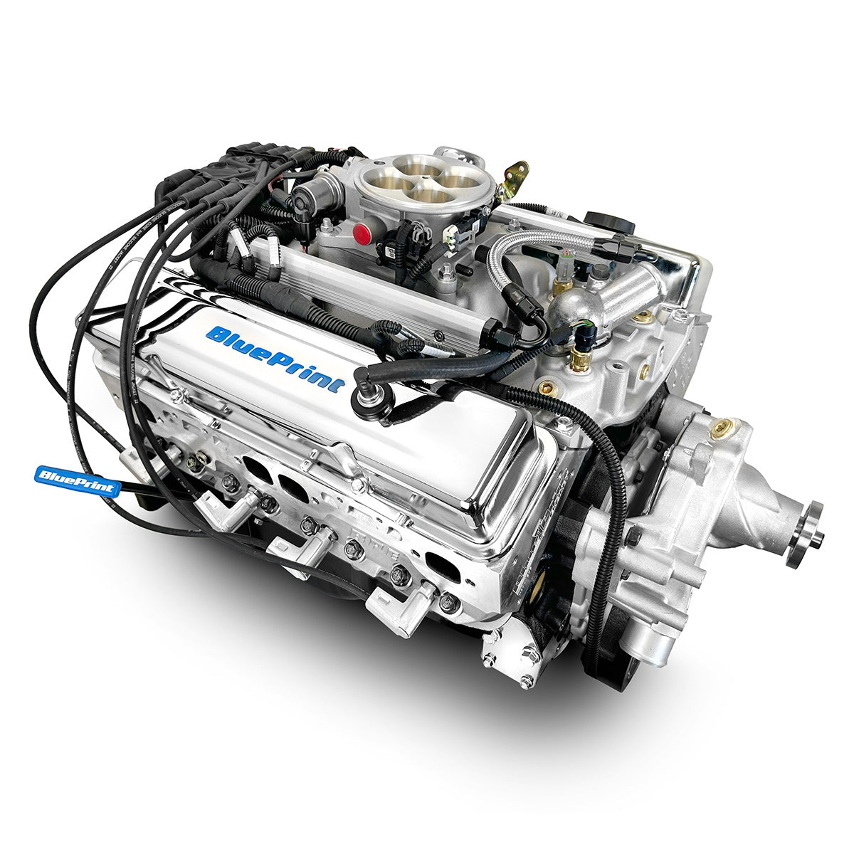 GM Small Block Compatible 383 c.i. Engine - 436 Horsepower - Deluxe Dressed - BluePrint Engines Calibrated ECU