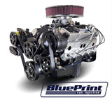 GM Small Block Compatible 383 c.i. Engine - 436 Horsepower - Deluxe Dressed - Black Pulley Kit - BluePrint Engines Calibrated ECU
