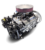 GM Small Block Compatible 383 c.i. Engine - 436 Horsepower - Deluxe Dressed - Black Pulley Kit - BluePrint Engines Calibrated ECU