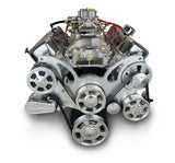 GM Big Block Compatible 454 c.i. Engine - 460 Horsepower - Deluxe Dressed - Polished Pulley Kit - Carbureted