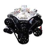 GM Big Block Compatible 496 c.i. Engine - 600 Horsepower - Deluxe Dressed - Black Pulley Kit - Carbureted