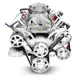GM Big Block Compatible 496 c.i. Engine - 600 Horsepower - Deluxe Dressed - Polished Pulley Kit - Fuel Injected