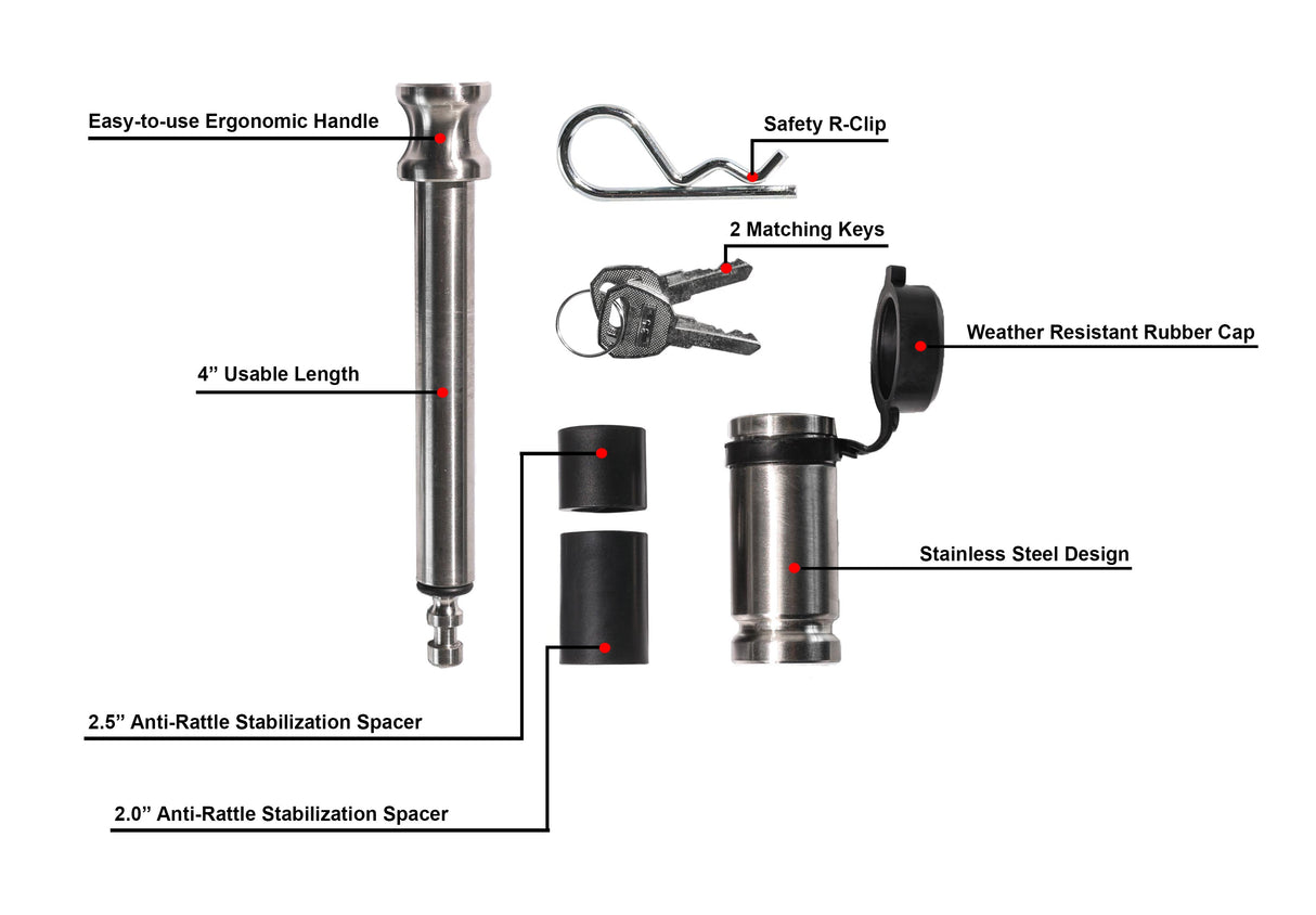 5/8" BULLETPROOF LOCKING PIN