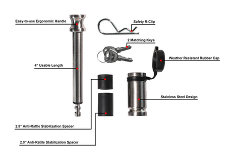 5/8" BULLETPROOF LOCKING PIN