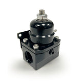EFI Billet Aluminum Fuel Pressure Bypass Regulator - 40-75 PSI and -10AN ORB - Black