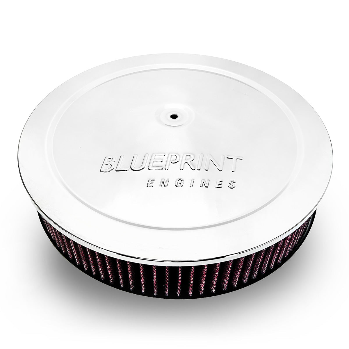 Air Cleaner with Drop Base - 14" Chrome