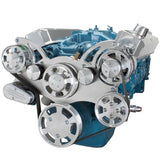 Chrysler SB Compatible Front Accessory Drive - Full Serpentine with Alternator | Power Steering | Water Pump | Brackets and Bolts