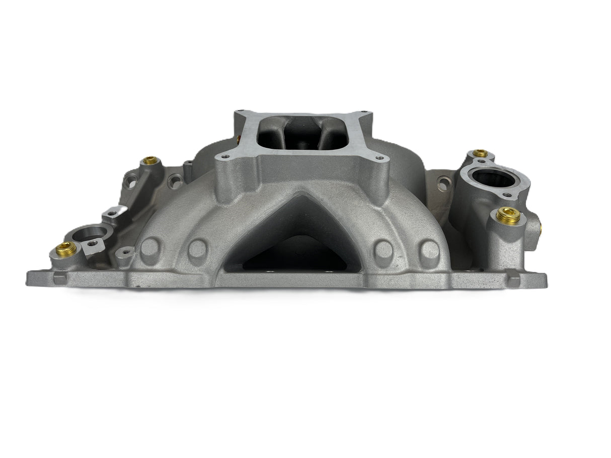 Single Plane, Natural Aluminum Intake Manifold, Pro Series, GM Small Block Compatible, 427/454