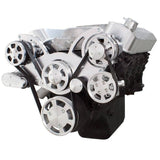 GM BB Standard and Tall Deck Compatible Front Accessory Drive - Full Serpentine with Alternator | AC | Power Steering | Water Pump | Brackets and Bolts