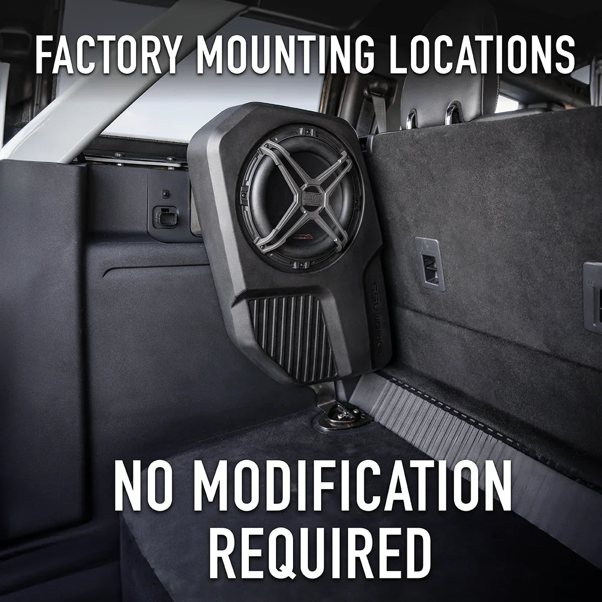 OB - SSV Works Empty Rear Subwoofer Add-On I 21' Ford Bronco