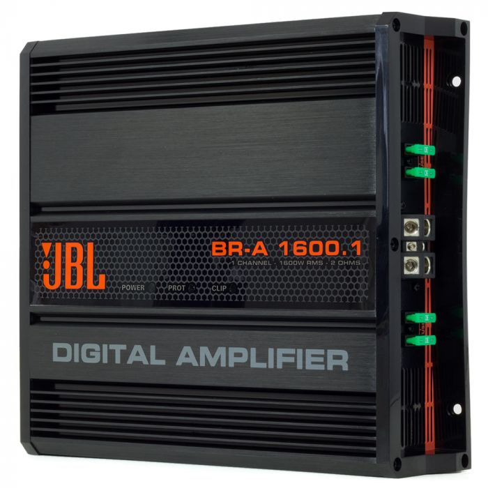 JBL BR-A 1600.1 Channel 1600 Watts RMS 2 Ohm Car Amplifier JBL