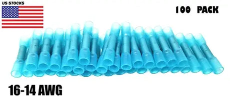 300Pcs Assorted Heat Shrink Insulated Butt Crimp Wire Connector Terminals Kit AC/DC WIRE AND SUPPLY