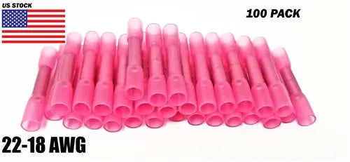 300Pcs Assorted Heat Shrink Insulated Butt Crimp Wire Connector Terminals Kit AC/DC WIRE AND SUPPLY