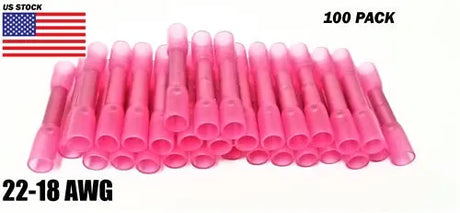 300Pcs Assorted Heat Shrink Insulated Butt Crimp Wire Connector Terminals Kit AC/DC WIRE AND SUPPLY