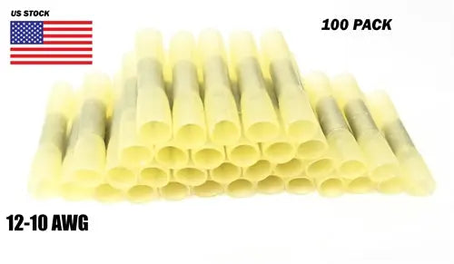 300Pcs Assorted Heat Shrink Insulated Butt Crimp Wire Connector Terminals Kit AC/DC WIRE AND SUPPLY