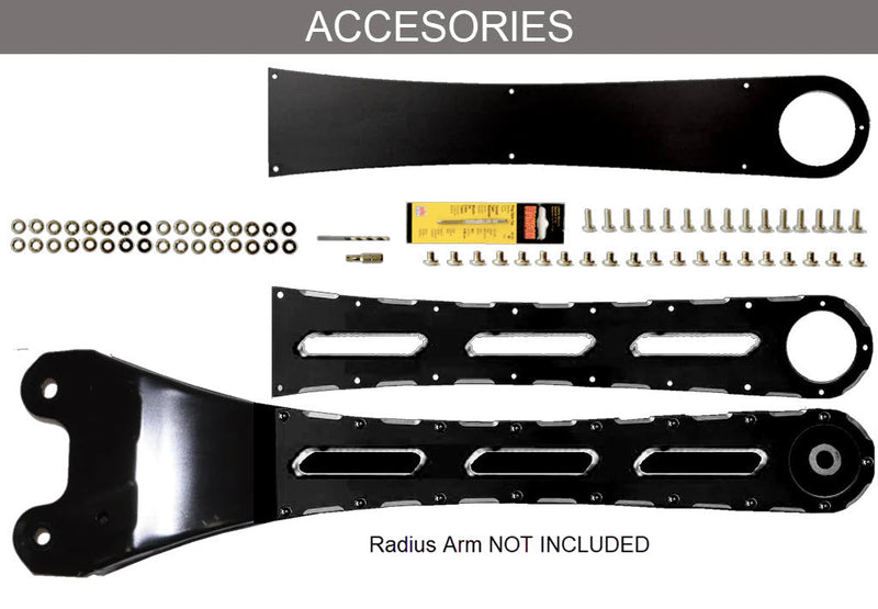 F450 “RAD” (Radius Arm Drop) Badge Kit for 2017 to 2022 Stryker Off Road Design