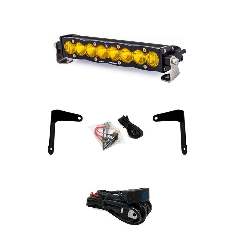 Baja Designs Can-Am X3, Shock Mount Kit w/ 10in S8 Light Bar, Amber Baja Designs